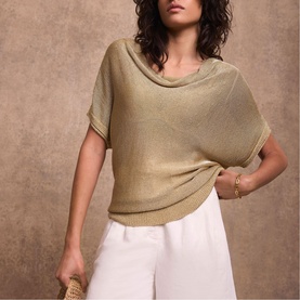 Cowl Knitted Sweater