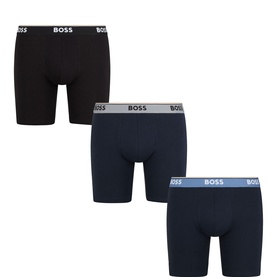 Three-Pack Long Power Logo Boxer Briefs