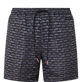 Danio Fish Print Swim Shorts