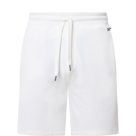 Structure Logo Textured Lounge Shorts