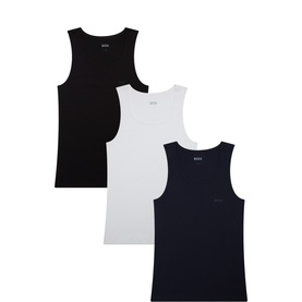 Three-Pack Classic Logo  Lounge Tank Tops