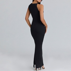 Keoni Asymmetric Draped Maxi Dress