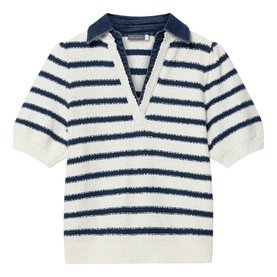 Knit Denim Mix Sweater