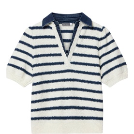 Knit Denim Mix Sweater