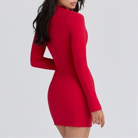 Lotus Keyhole Mini Dress