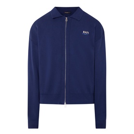 Optical Logo Zip Sweater