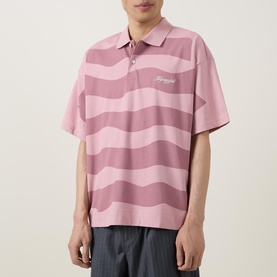 Spectrum Logo Striped Polo Shirt