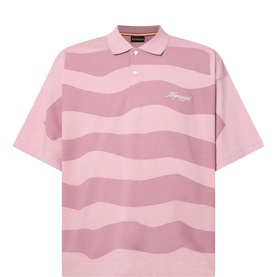 Spectrum Logo Striped Polo Shirt