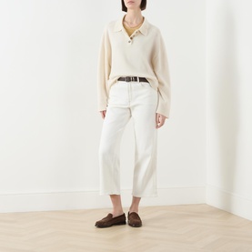 Stovepipe Straight Leg Cropped Jeans