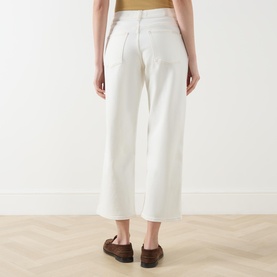 Stovepipe Straight Leg Cropped Jeans