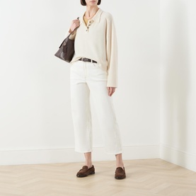 Stovepipe Straight Leg Cropped Jeans