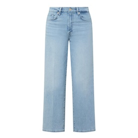 Stovepipe Straight Leg Cropped Jeans