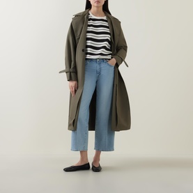 Stovepipe Straight Leg Cropped Jeans