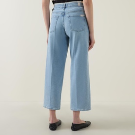 Stovepipe Straight Leg Cropped Jeans