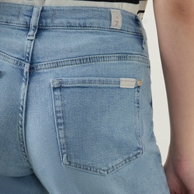 Stovepipe Straight Leg Cropped Jeans