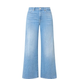Lotta High-Rise Ankle Wide Leg Jeans