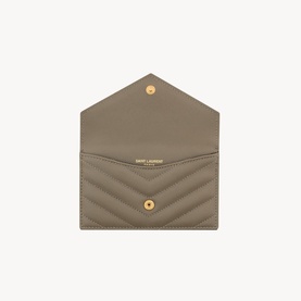 Cassandre Matelass&eacute; Zip Fragments Flap Card Case