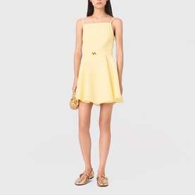 Belted Mini Flared Dress