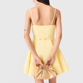 Belted Mini Flared Dress