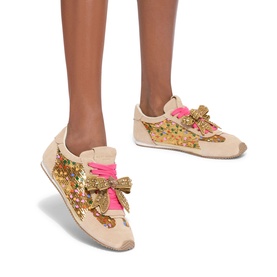 Islington Embellished Bow Sequin Trainers