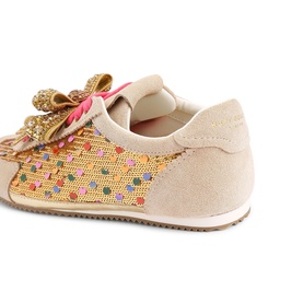 Islington Embellished Bow Sequin Trainers