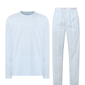 Logo Check Print Pyjama Set