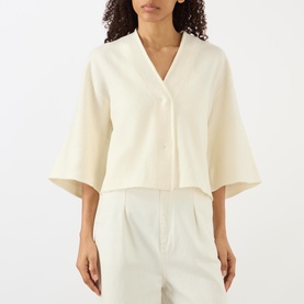 Cropped Wool Cardigan