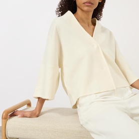 Cropped Wool Cardigan