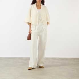 Cropped Wool Cardigan