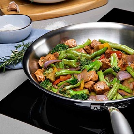 Grano 3-Ply Frying Pan & Spatula Two-Piece Set 26cm