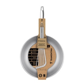 Grano 3-Ply Frying Pan & Spatula Two-Piece Set 26cm