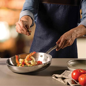 Grano 3-Ply Frying Pan & Spatula Two-Piece Set 30cm