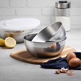 Freezinox Three-Piece Round Food Container Set