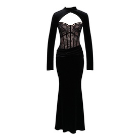 Ayana Lace Velvet Dress & Removable Bolero