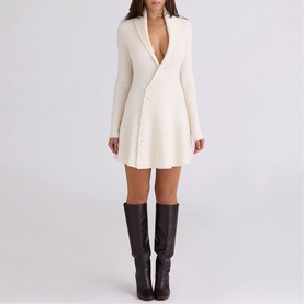 Ayla Asymmetric Skater Mini Dress