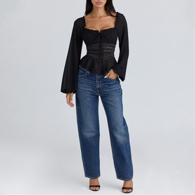 Cara Georgette Peplum Top