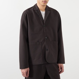 Edison Seersucker Single-Breasted Blazer