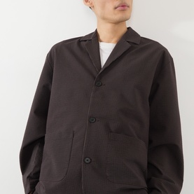 Edison Seersucker Single-Breasted Blazer