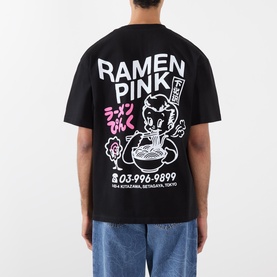 Ramen Pink Graphic T-Shirt