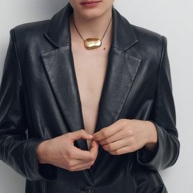 Julia Brass Stone Necklace