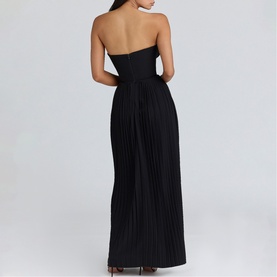 Marcella Georgette Pleated Dress