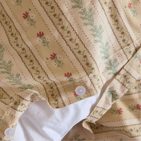 Rose Floral Duvet Cover Set Cream
