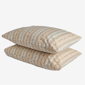 Rose Floral Pillowcase Pair Cream