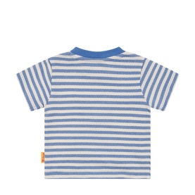 Bear Striped T-Shirt & Shorts Two-Piece Set