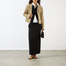 Patch Pocket Trench Coat
