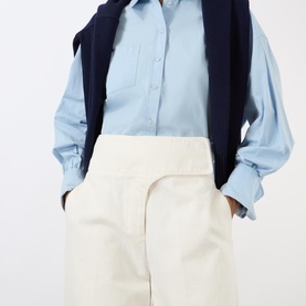 Wrapped Belted High-Rise Balloon Leg Jeans