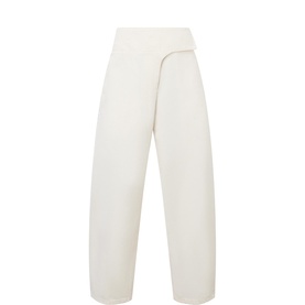 Wrapped Belted High-Rise Balloon Leg Jeans