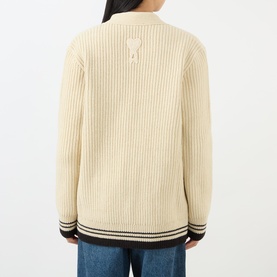 Ami de Coeur Rib-Knit Cardigan
