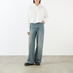 Ami de Cour Cropped Oversized Shirt