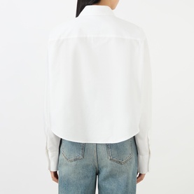 Ami de Cour Cropped Oversized Shirt